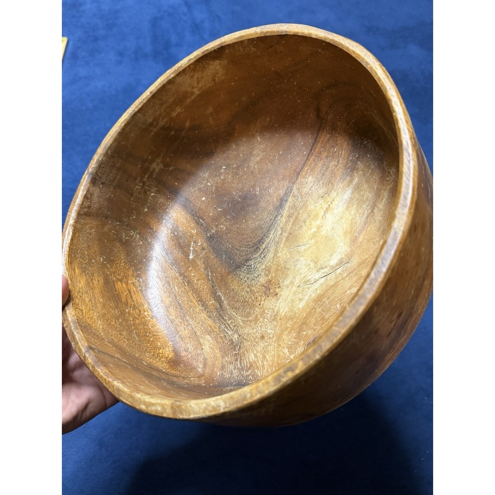 Vintage Viking Style Ale Bowl Hand-Turned Wooden Accessory Bowl Rustic Decor